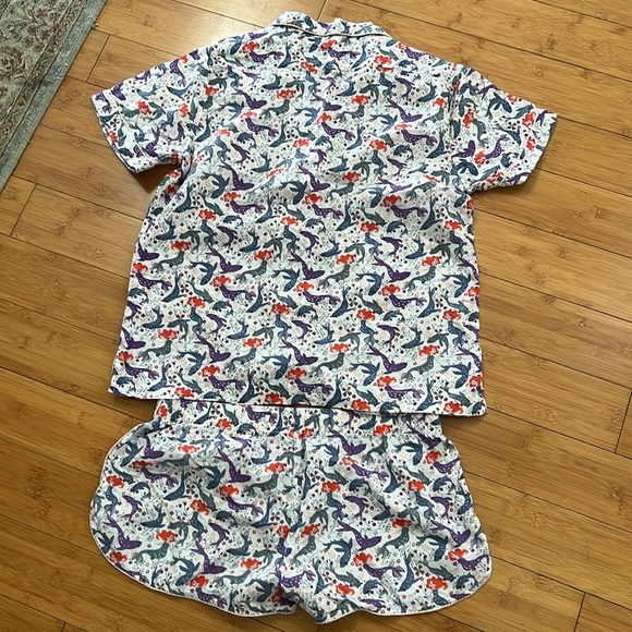 Sold Mercari Roller rabbit selkie mermaid pajamas medium top bottom shorts - Picture 6 of 6